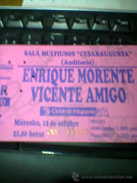 M&uacute;sica de colecci&oacute;n: ENRIQUE MORENTE&VICENTE AMIGO