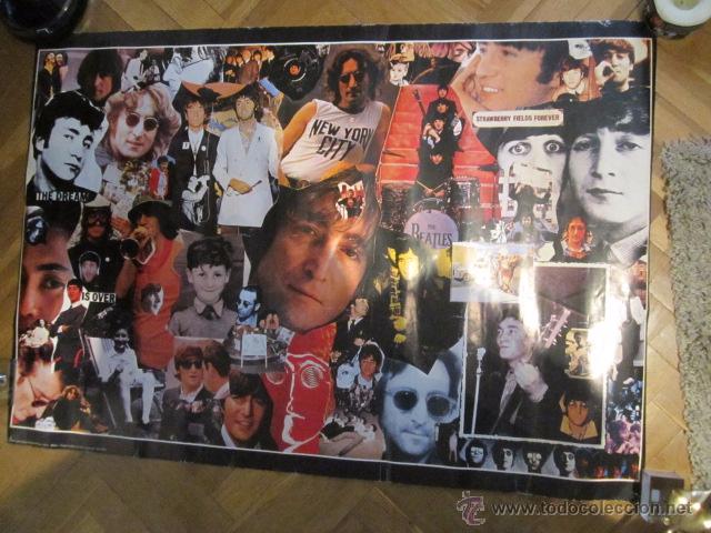 M&uacute;sica de cole&ccedil;&atilde;o: The Beatles poster cartel original grande medida 90 X 68 cm. Arti Grafiche Ricordi