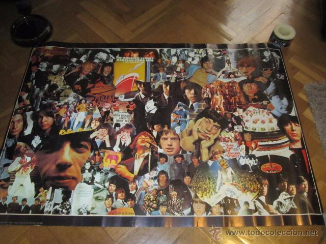 M&uacute;sica de cole&ccedil;&atilde;o: Rolling Stones poster cartel original medida 90 X 68 cm. Arti Grafiche Ricordi European Tour 1970