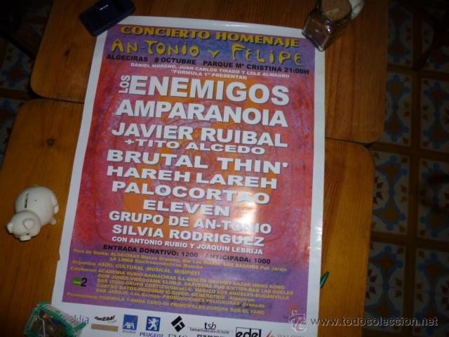 Musique de collection: cartel concierto homeja an-tonio y felipe algeciras 9 de octubre los enemigos amparanoia