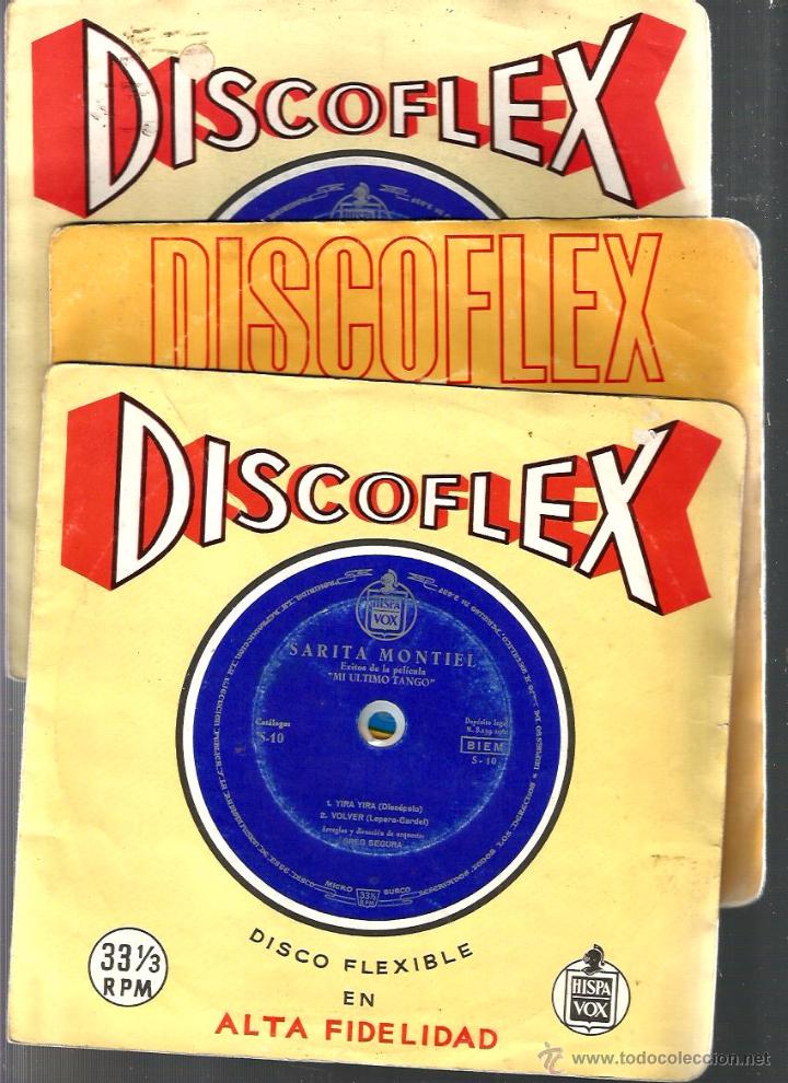 M&uacute;sica de colecci&oacute;n: 3 DISCOFLEX DE SARITA MONTIEL - Foto 1