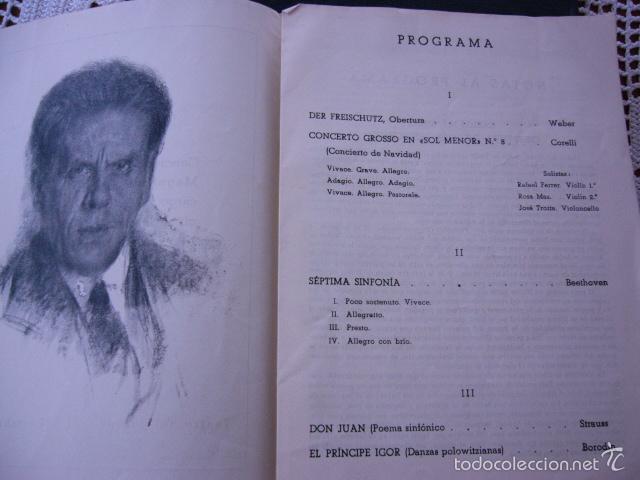 M&uacute;sica de colecci&oacute;n: Programa de concierto Eduardo Toldr&agrave; Soler 1945 - Foto 2