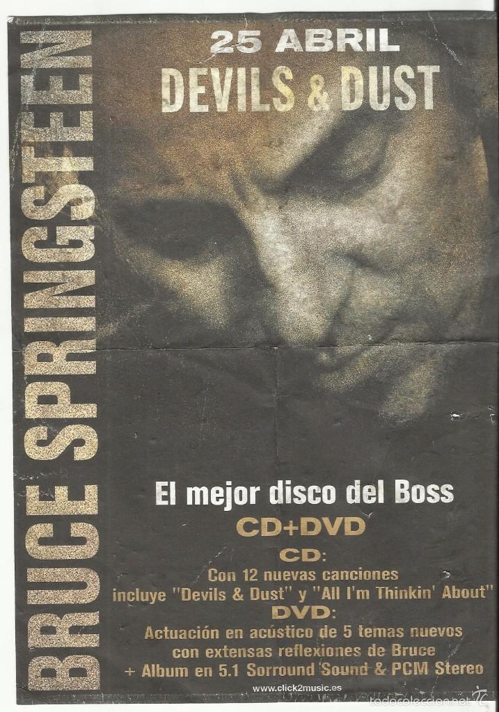 M&uacute;sica de colecci&oacute;n: bruce springsteen hoja promo devils & dust