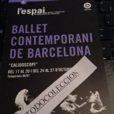 Música de colección: TRIPTIC L'ESPAI 1996-1997BALLET CONTEMPORANI DE BARCELONA CALIDOSCOPI AMELIA BOLUDA