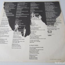 Música de colección: LA UNION (NACHO CANO) - CARPETA BLANDA INTERIOR DEL LP EL MALDITO VIENTO 1985 SPAIN (SIN DISCO). Lote 67489857