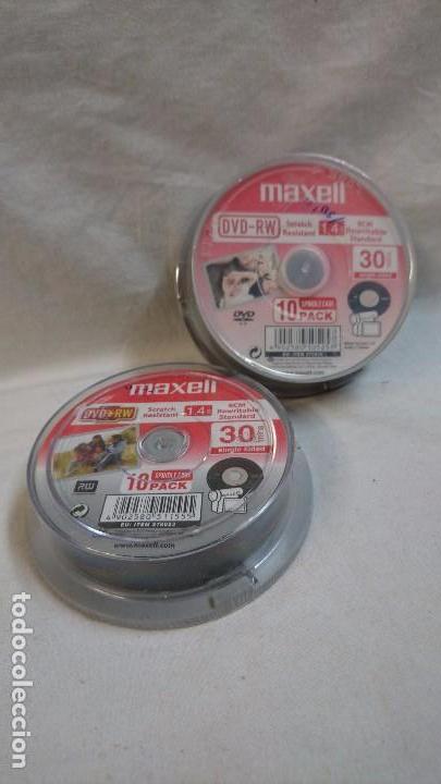 Musica di collezione: MINI DISCOS GRAVABLES DVD-RW,MAXELL,20 UNIDADES