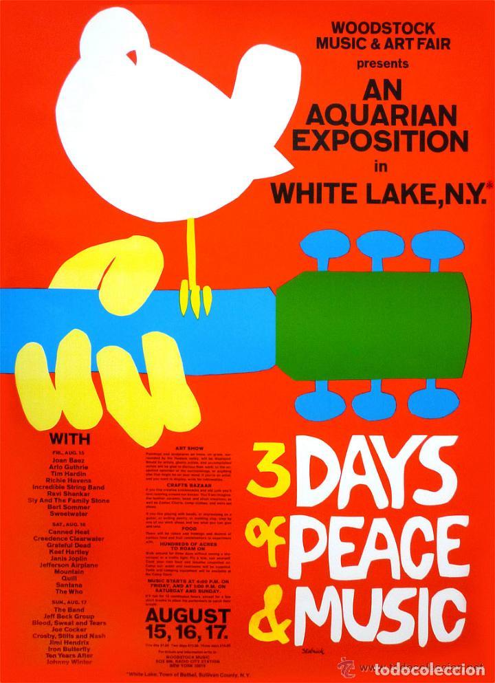 Resultado de imagen para cartel woodstock 1969