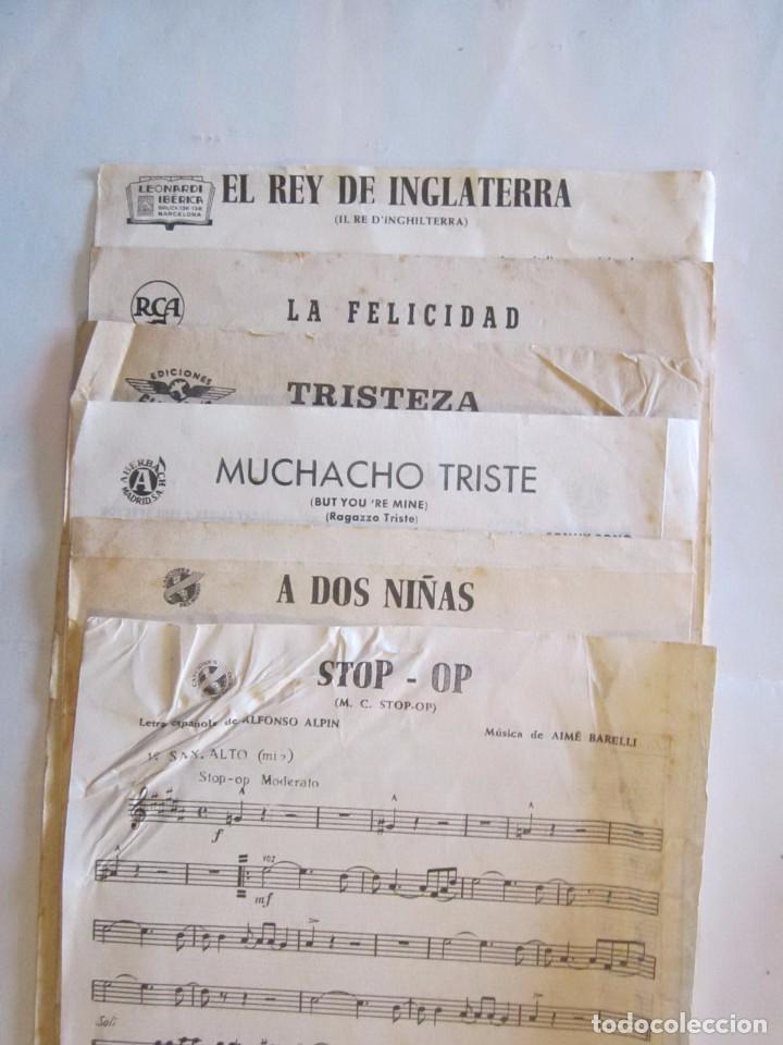 M&uacute;sica de colecci&oacute;n: PARTITURAS DE 13 CANCIONES 1961 - Foto 2