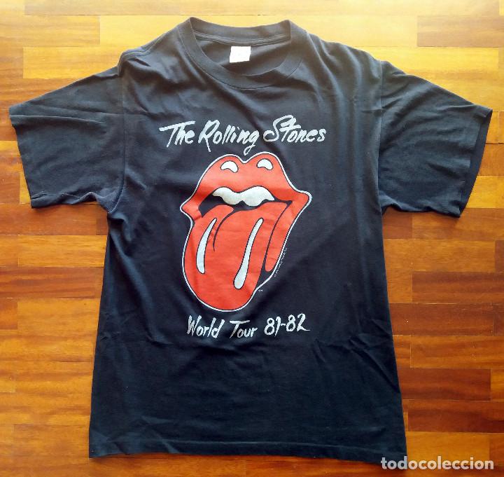 M&uacute;sica de colecci&oacute;n: Rolling Stones Rare Original Vintage T-Shirt Camiseta Original 1982 Vintage