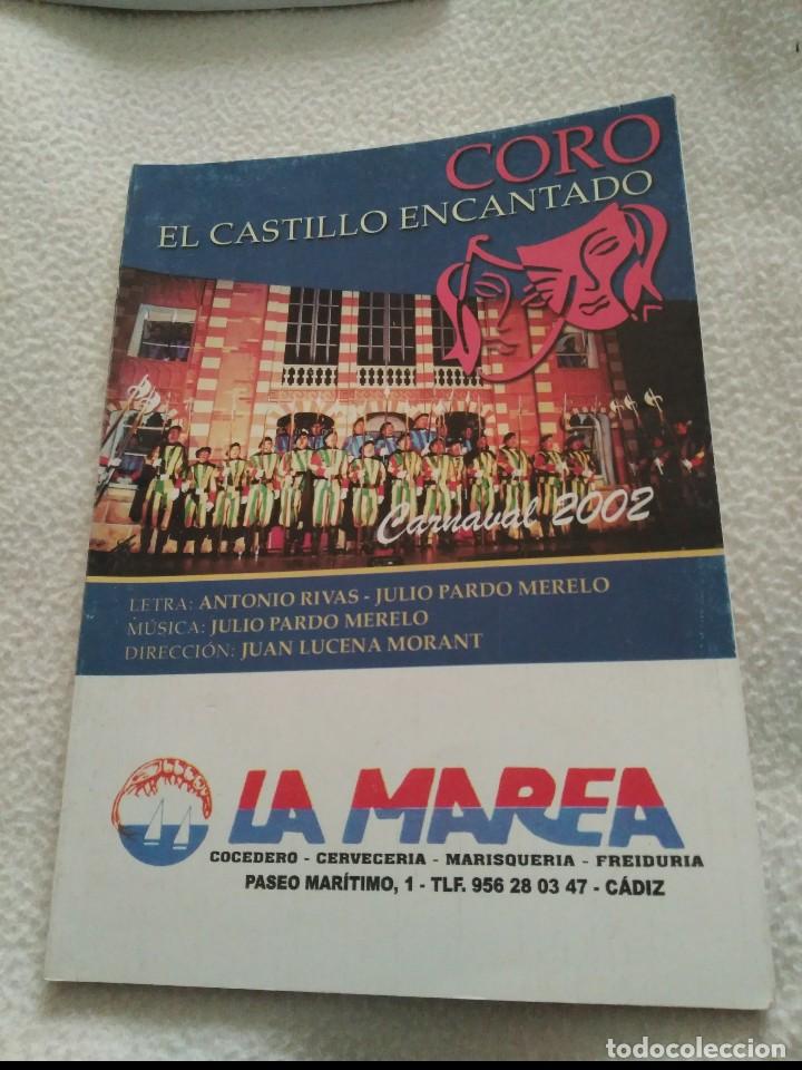 M&uacute;sica de colecci&oacute;n: carnaval de cadiz libreto coro el castillo encantado 2002