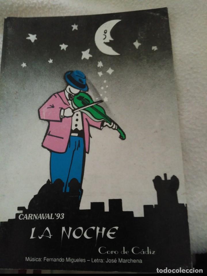 M&uacute;sica de colecci&oacute;n: carnaval de cadiz libreto coro la noche 1993