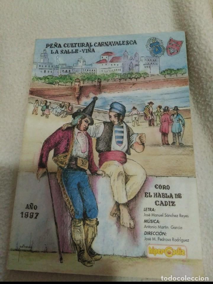 M&uacute;sica de colecci&oacute;n: carnaval de cadiz  el habla de cadiz libreto coro  1997