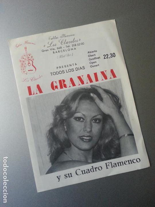 Collectible Music: LA GRANAINA Y SU CUADRO FLAMENCO G&Uuml;ITO Y SU COMBO GITANO TABLAO HOTEL RITZ LOS CLAVELES BARCELONA