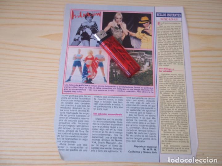 M&uacute;sica de colecci&oacute;n: ANTIGUA HOJA REVISTA PRENSA MADONNA ESPECIAL COLECCIONISTAS