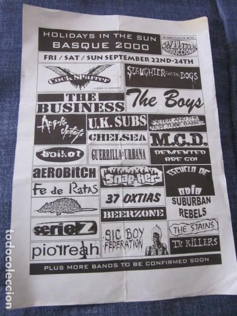 M&uacute;sica de cole&ccedil;&atilde;o: HOLIDAYS IN THE SUN BASQUE 2000 - FLYER DEL FESTIVAL CELEBRADO EN MONDRAGON.