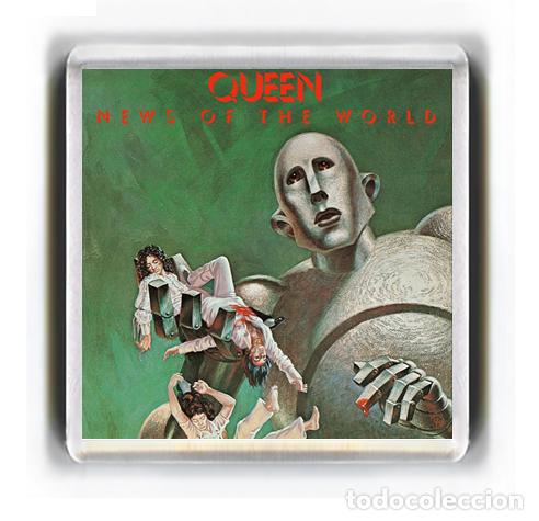 M&uacute;sica de colecci&oacute;n: IMAN ACRILICO NEVERA - MUSICA - QUEEN NEWS OF THE WORLD