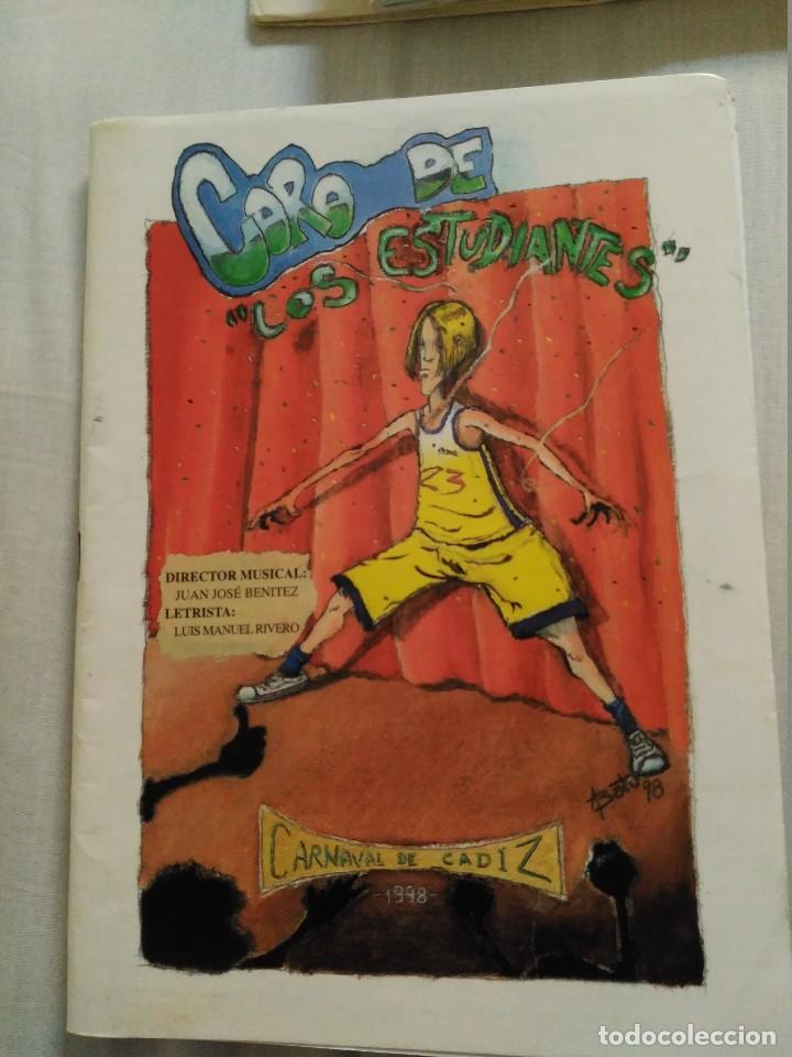 M&uacute;sica de colecci&oacute;n: carnaval de cadiz libreto coro los estudiantes 1998 del sheriff