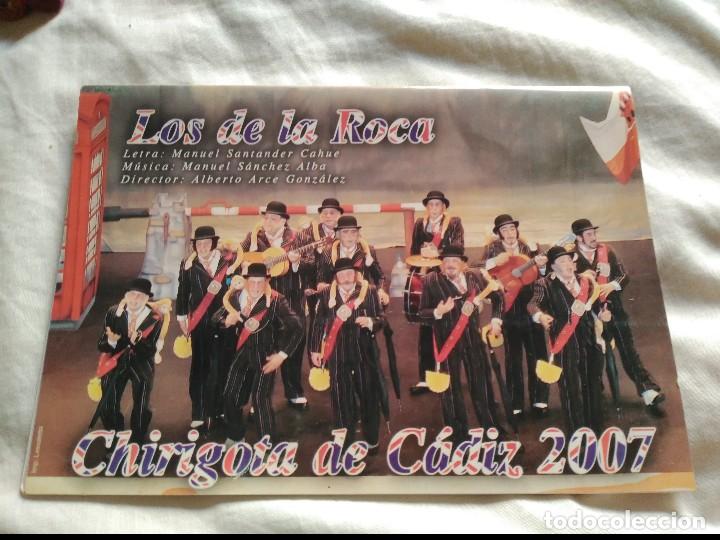 M&uacute;sica de colecci&oacute;n: carnaval de cadiz libreto  libreto chirigota los de la roca 2007