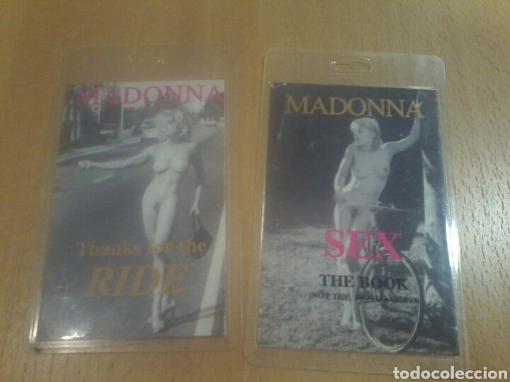 M&uacute;sica de colecci&oacute;n: Madonna 2 pases promocionales fan club Sex Thanks for the ride