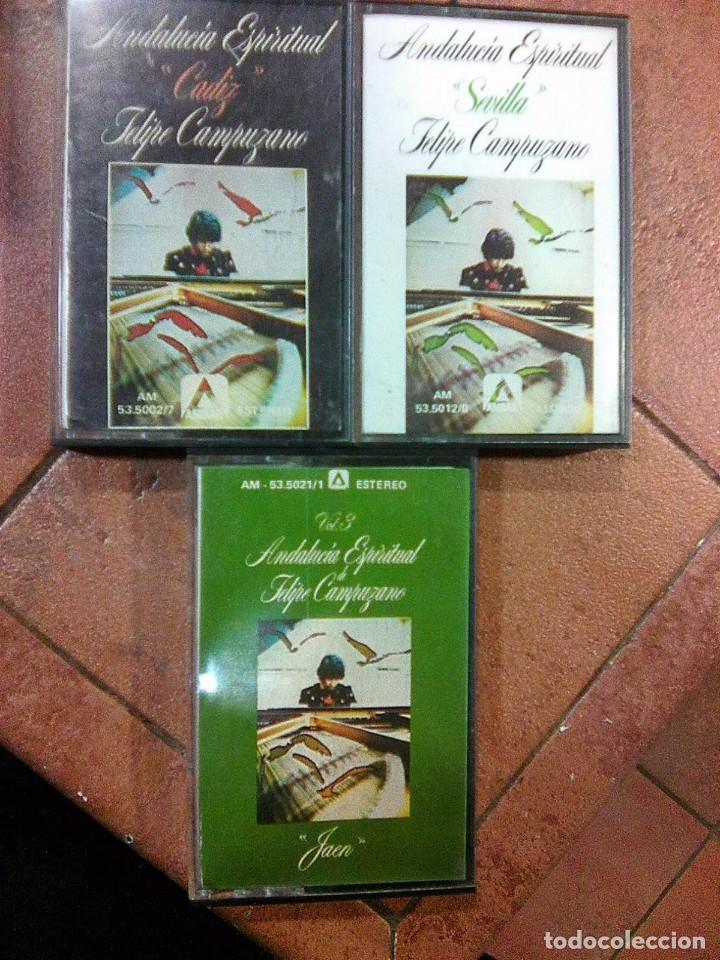 M&uacute;sica de colecci&oacute;n: Felipe Campuzano - Andaluc&iacute;a espiritual (Ambar, 1977-1980) trilog&iacute;a completa 3 cintas