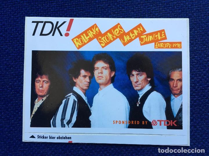 M&uacute;sica de colecci&oacute;n: R3226 PEGATINA ADHESIVO ROLLING STONES TDK