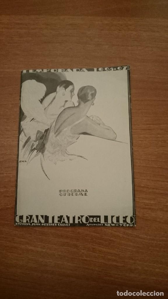 M&uacute;sica de cole&ccedil;&atilde;o: GRAN TEATRO DEL LICEO . TEMPORADA OFICIAL -TEMPORADA 1926-27