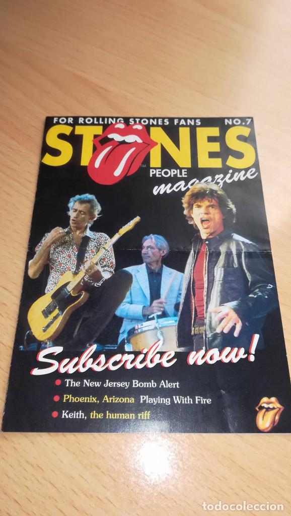 M&uacute;sica de colecci&oacute;n: Rolling Stones Boletin de Subscripcion a la revista Stones People Magazine