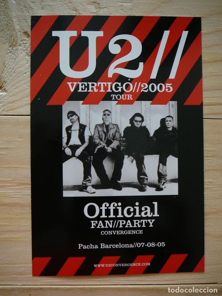 M&uacute;sica de colecci&oacute;n: Flyer U2 Official fan party Vertigo Tour 2005