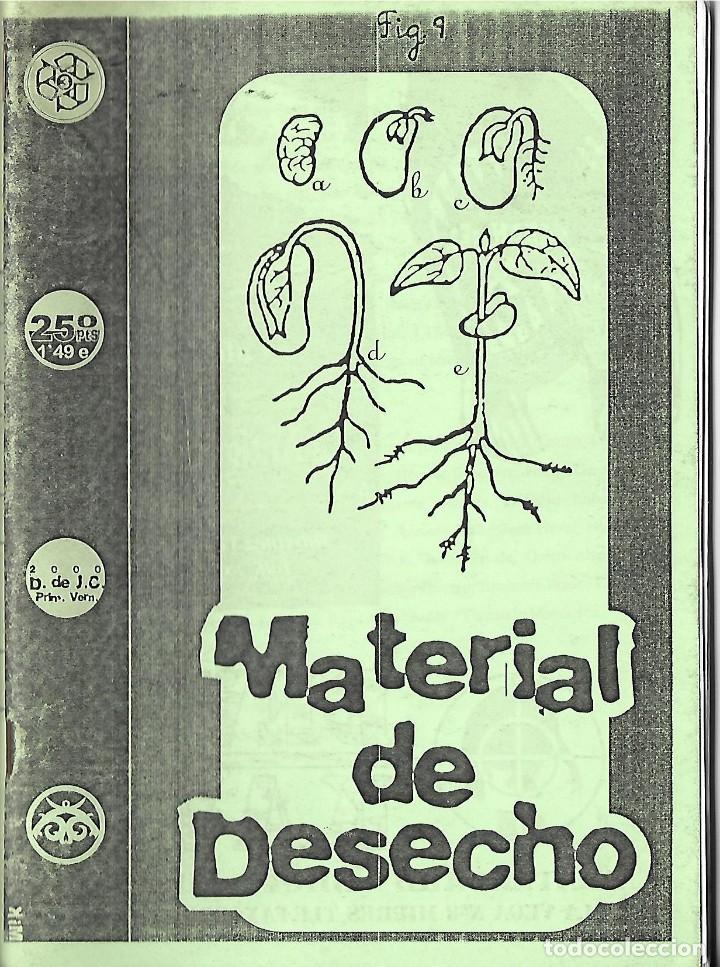 M&uacute;sica de colecci&oacute;n: MATERIAL DE DESECHO (FANZINE). Original de 2000 - Foto 1