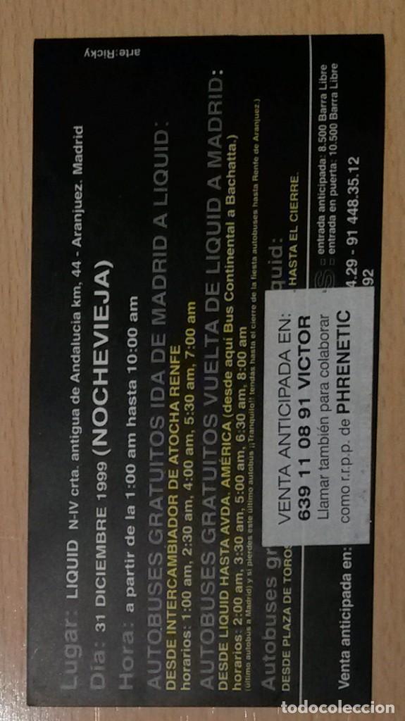 M&uacute;sica de colecci&oacute;n: Flyer Discoteca Liquid - Foto 2