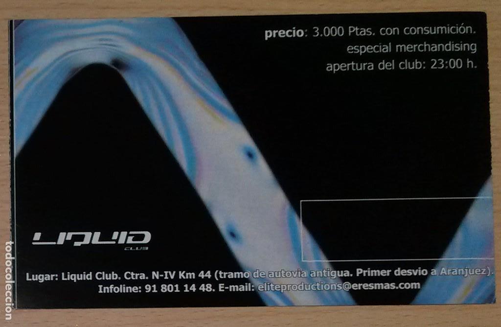 M&uacute;sica de colecci&oacute;n: Flyer Discoteca Liquid - Foto 1