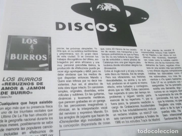 recorte año 1983 - conjunto los burros(el ultim - Kaufen Andere Musik-Artikel  in todocoleccion