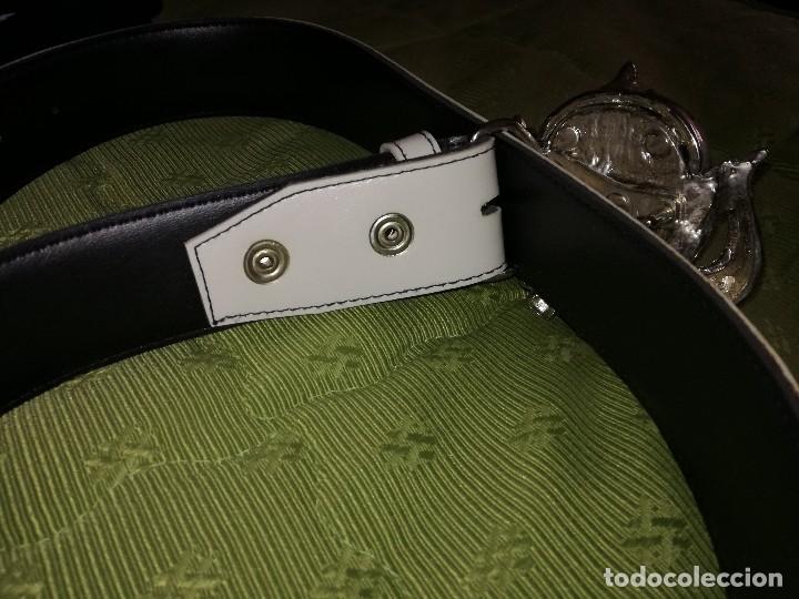 M&uacute;sica de colecci&oacute;n: Hebilla Motorhead con cinturon blanco - Foto 3