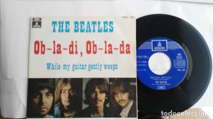 M&uacute;sica de colecci&oacute;n: ANTIGUO DISCO DE  THE BEATLES OB LA DI