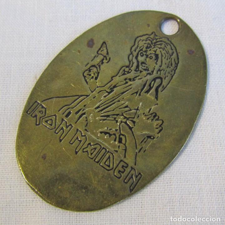 M&uacute;sica de colecci&oacute;n: Chapa de bronce o lat&oacute;n Iron Maiden - Foto 1