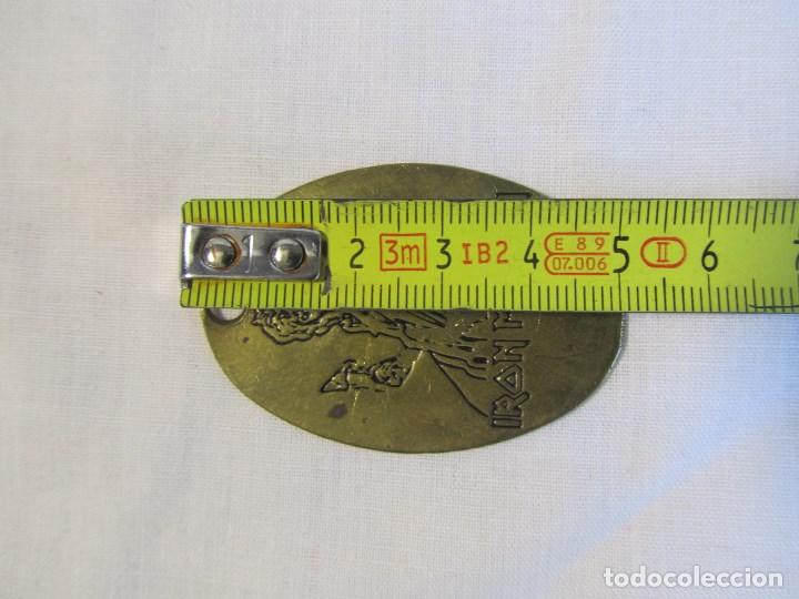M&uacute;sica de colecci&oacute;n: Chapa de bronce o lat&oacute;n Iron Maiden - Foto 3
