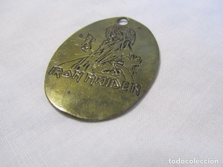 M&uacute;sica de colecci&oacute;n: Chapa de bronce o lat&oacute;n Iron Maiden - Foto 5