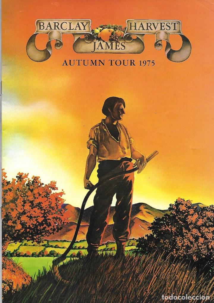 Musique de collection: BARCLAY JAMES HARVEST: AUTUMN TOUR 1975. PROGRAMA TOUR DE 1975. ORIGINAL U.K.