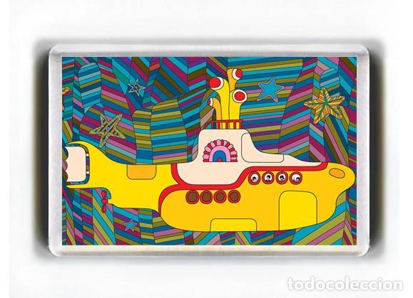 M&uacute;sica de colecci&oacute;n: IMAN ACRILICO NEVERA - MUSICA THE BEATLES YELLOW SUBMARINE SUBMARINO AMARILLO