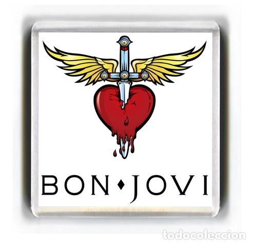 M&uacute;sica de colecci&oacute;n: IMAN ACRILICO NEVERA - MUSICA BON JOVI