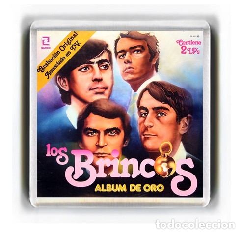 M&uacute;sica de colecci&oacute;n: IMAN ACRILICO NEVERA - MUSICA LOS BRINCOS ALBUM DE ORO