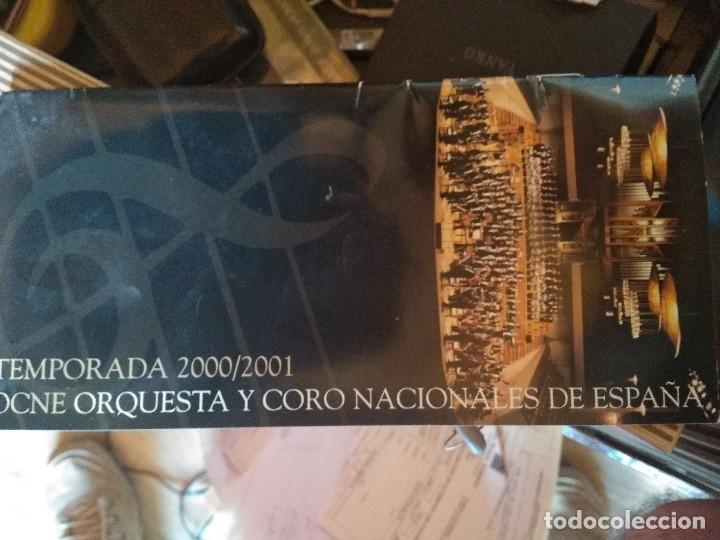 M&uacute;sica de colecci&oacute;n: Programa Orquesta y Coro Nacionales de Espa&ntilde;a 2000/2001 - Foto 1