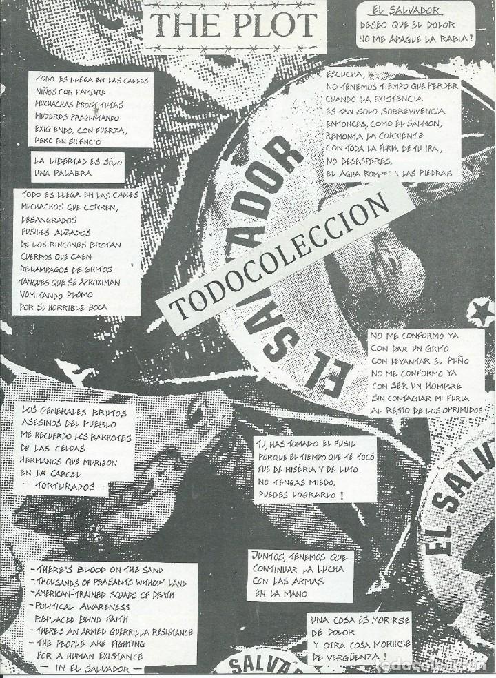 M&uacute;sica de colecci&oacute;n: THE PLOT,NO MORE GENOCIDE -LIBRETO LETRAS DEL EP,1991- - Foto 1