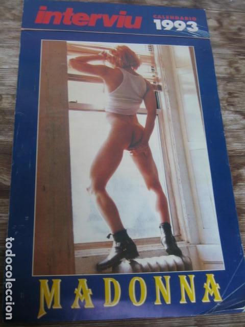 M&uacute;sica de colecci&oacute;n: CALENDARIO MADONNA INTERVIU 1993   **** 42 X 30 cms