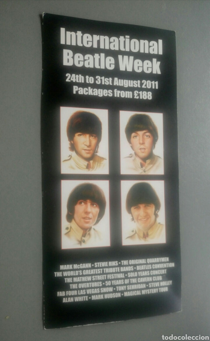 M&uacute;sica de colecci&oacute;n: The beatle internacional week 2011 liverpool the cavern hoja folleto