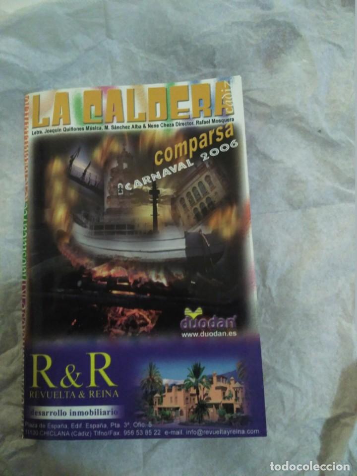 M&uacute;sica de colecci&oacute;n: carnaval de cadiz libreto comparsa la caldera 2006