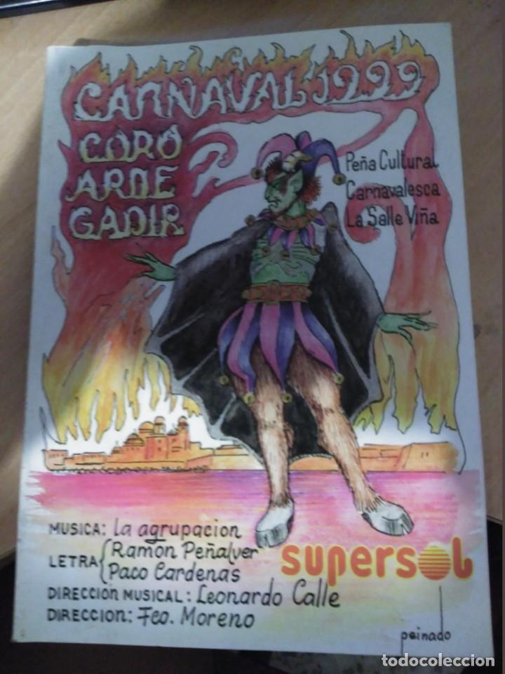 M&uacute;sica de colecci&oacute;n: carnaval de cadiz libreto coro arde gadir 1999