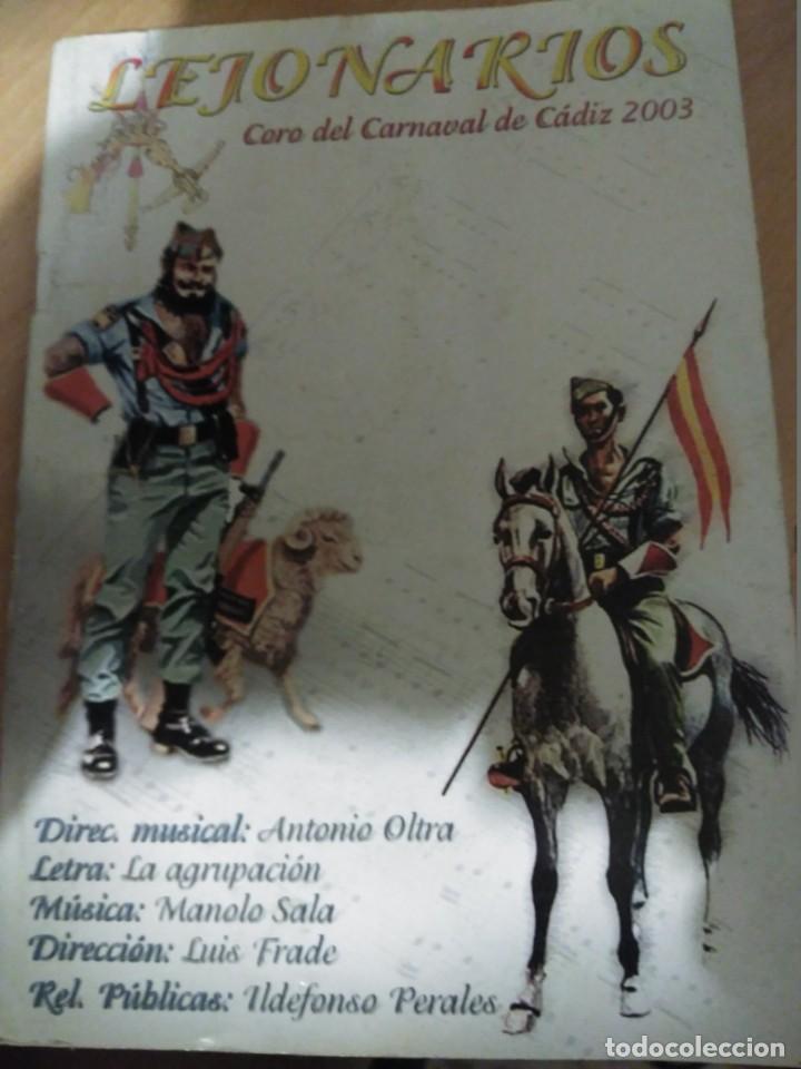 M&uacute;sica de colecci&oacute;n: carnaval de cadiz coro los lejonarios 2003