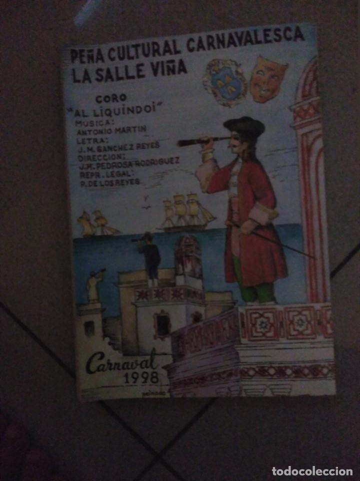M&uacute;sica de colecci&oacute;n: carnaval de cadiz coro al liquindoi libreto