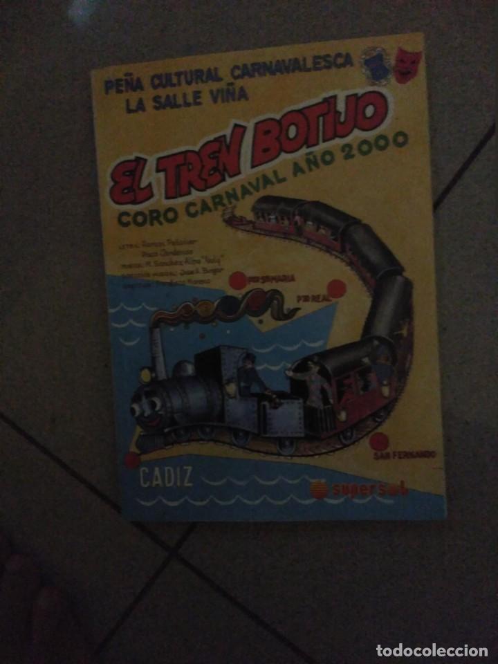 M&uacute;sica de colecci&oacute;n: carnaval de cadiz coro el tren botijo libreto